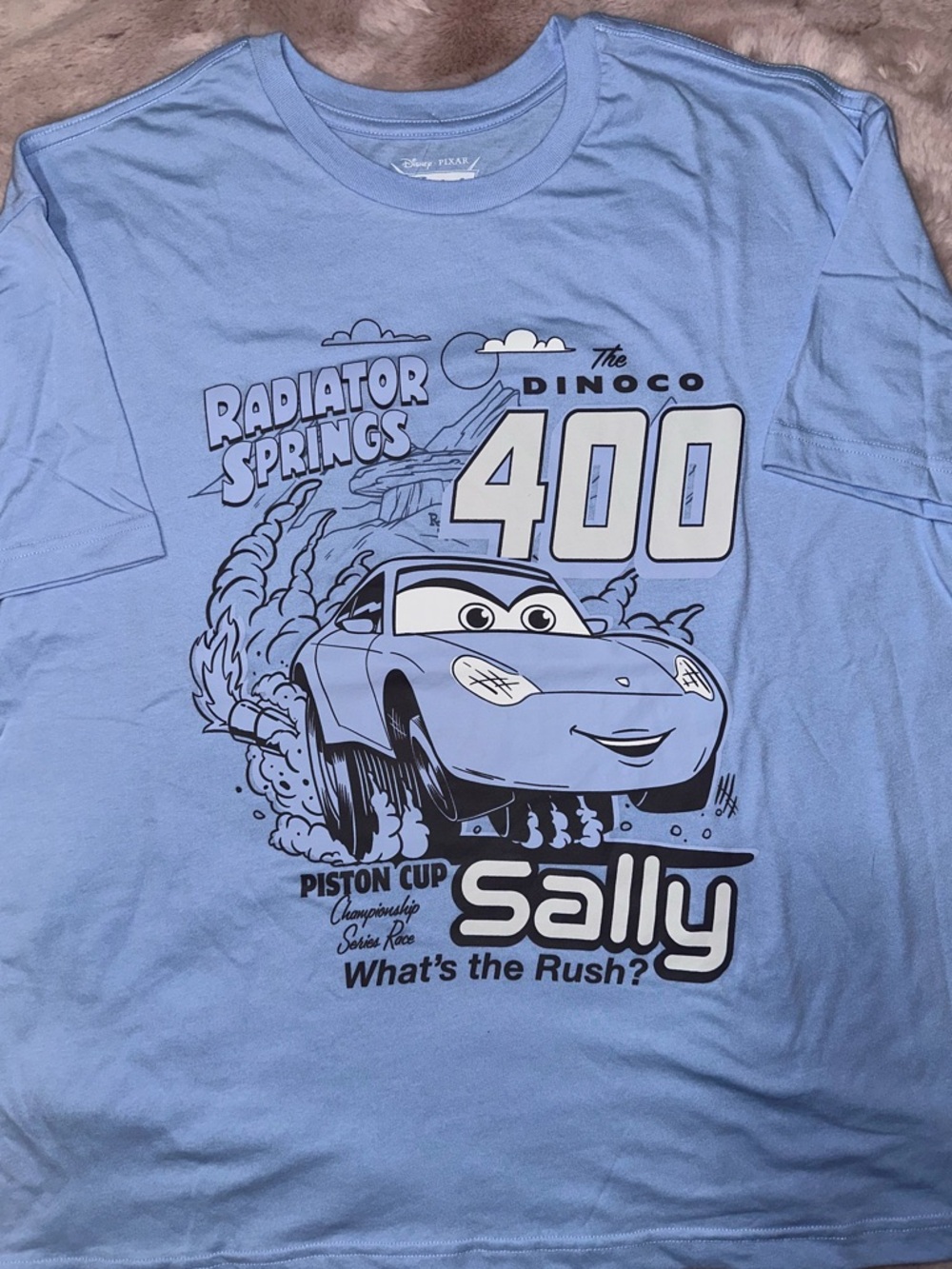 Disney Radiator Springs 'Sally' 400 Light Blue Short Sleeve Tee
